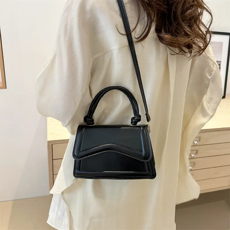 2025 Spring Casual Shoulder Bag Beige Square Design - Image 7