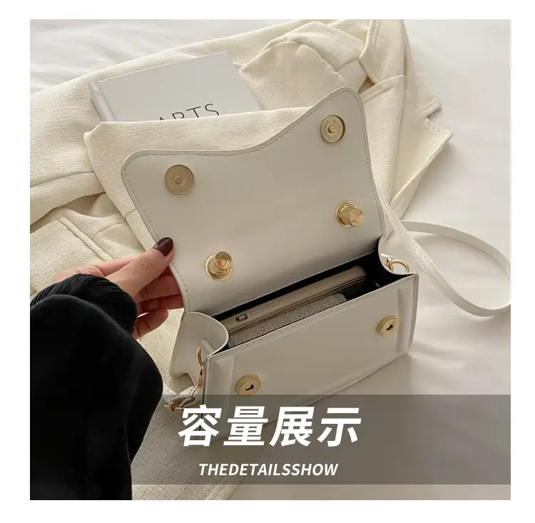 2025 Spring Casual Shoulder Bag Beige Square Design — feature 7