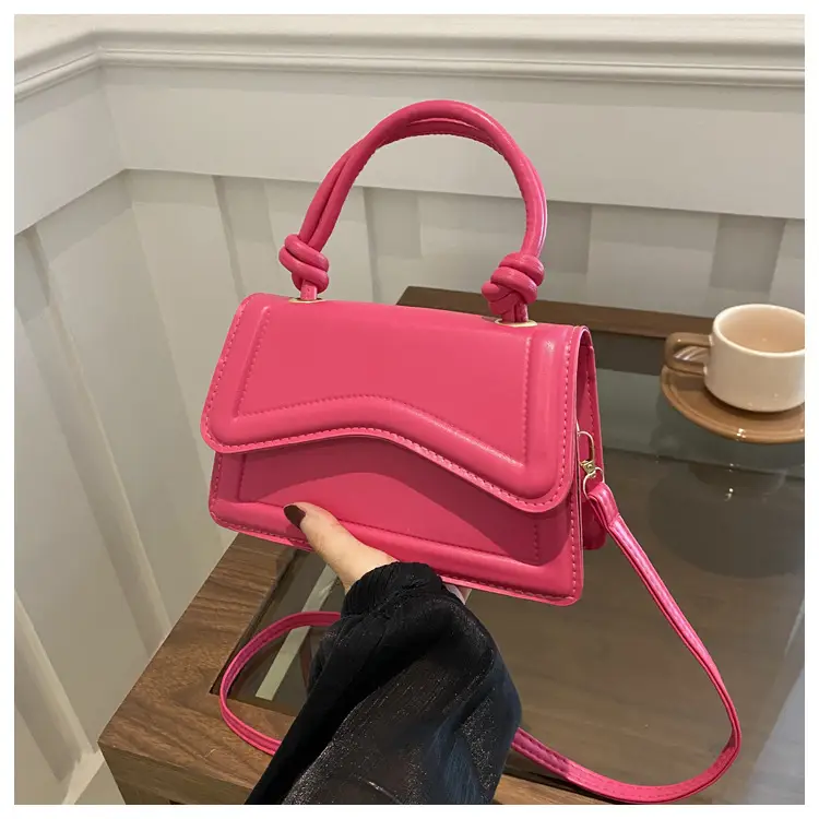 2025 Spring Casual Shoulder Bag Beige Square Design - Image 3