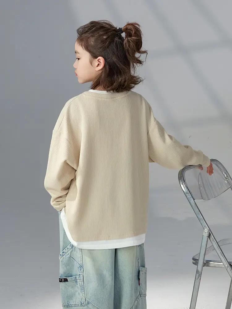 Boys Long Sleeve Grey Sweatshirt 2026 Autumn - Image 7
