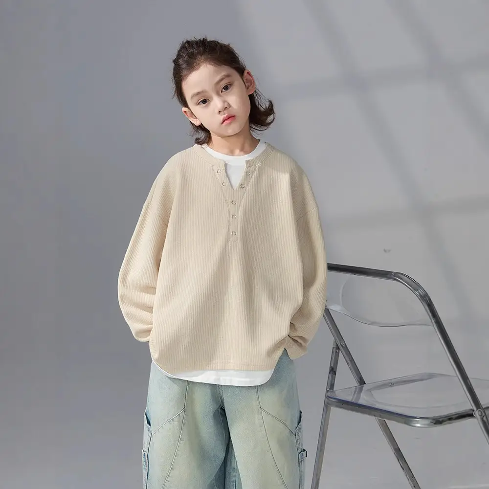 Boys Long Sleeve Grey Sweatshirt 2026 Autumn - Image 2