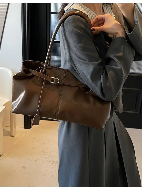 Women Cross-Border Retro Shoulder Bag Large Capacity 2026 - Image 5