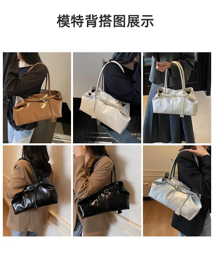 Women Cross-Border Retro Shoulder Bag Large Capacity 2026 — feature 8