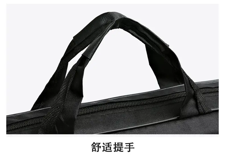 Reflective Zipper Laptop Bag Grey Shoulder Business Portable — feature 23