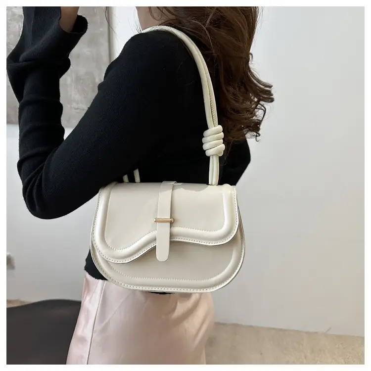 Women's White Crossbody Shoulder Bag with Adjustable Strap — feature 11