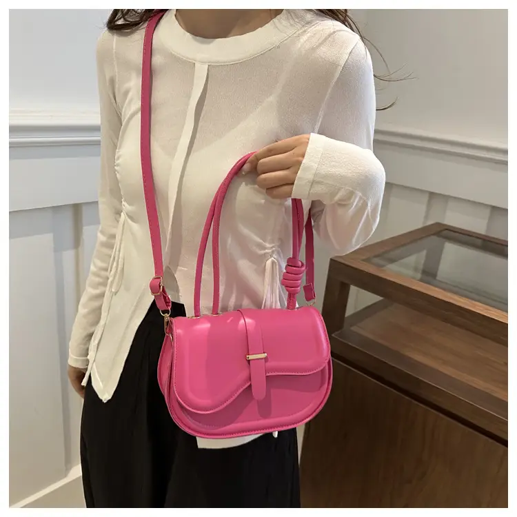 Women's White Crossbody Shoulder Bag with Adjustable Strap — feature 12