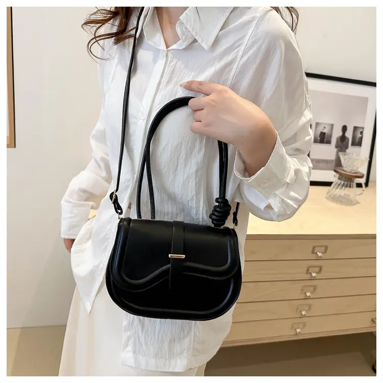 Women's White Crossbody Shoulder Bag with Adjustable Strap — feature 16