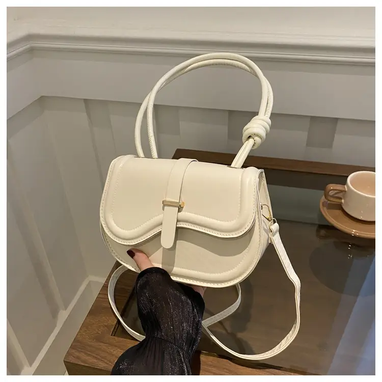 Women's White Crossbody Shoulder Bag with Adjustable Strap — feature 21