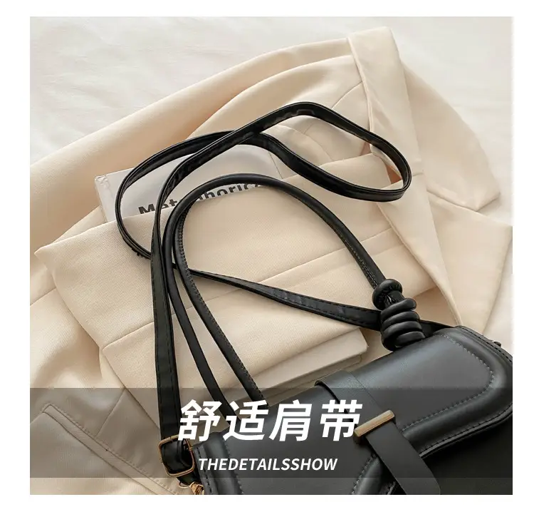 Women's White Crossbody Shoulder Bag with Adjustable Strap — feature 4