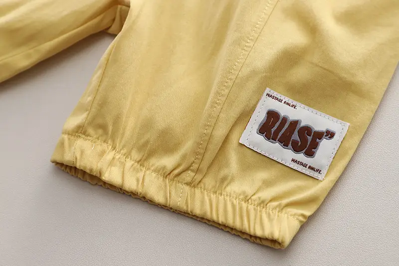 Boys Summer Camel Print 2-Piece Suit Yellow 1-5Y — feature 20