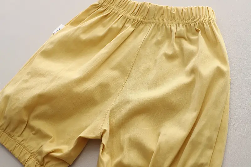 Boys Summer Camel Print 2-Piece Suit Yellow 1-5Y — feature 22