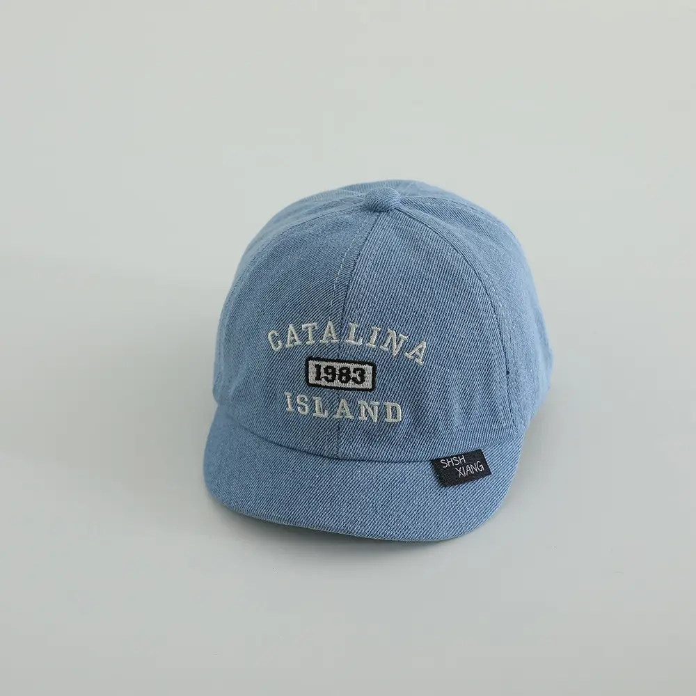Children's Blue Embroidered Cap 1983 Island - Image 10