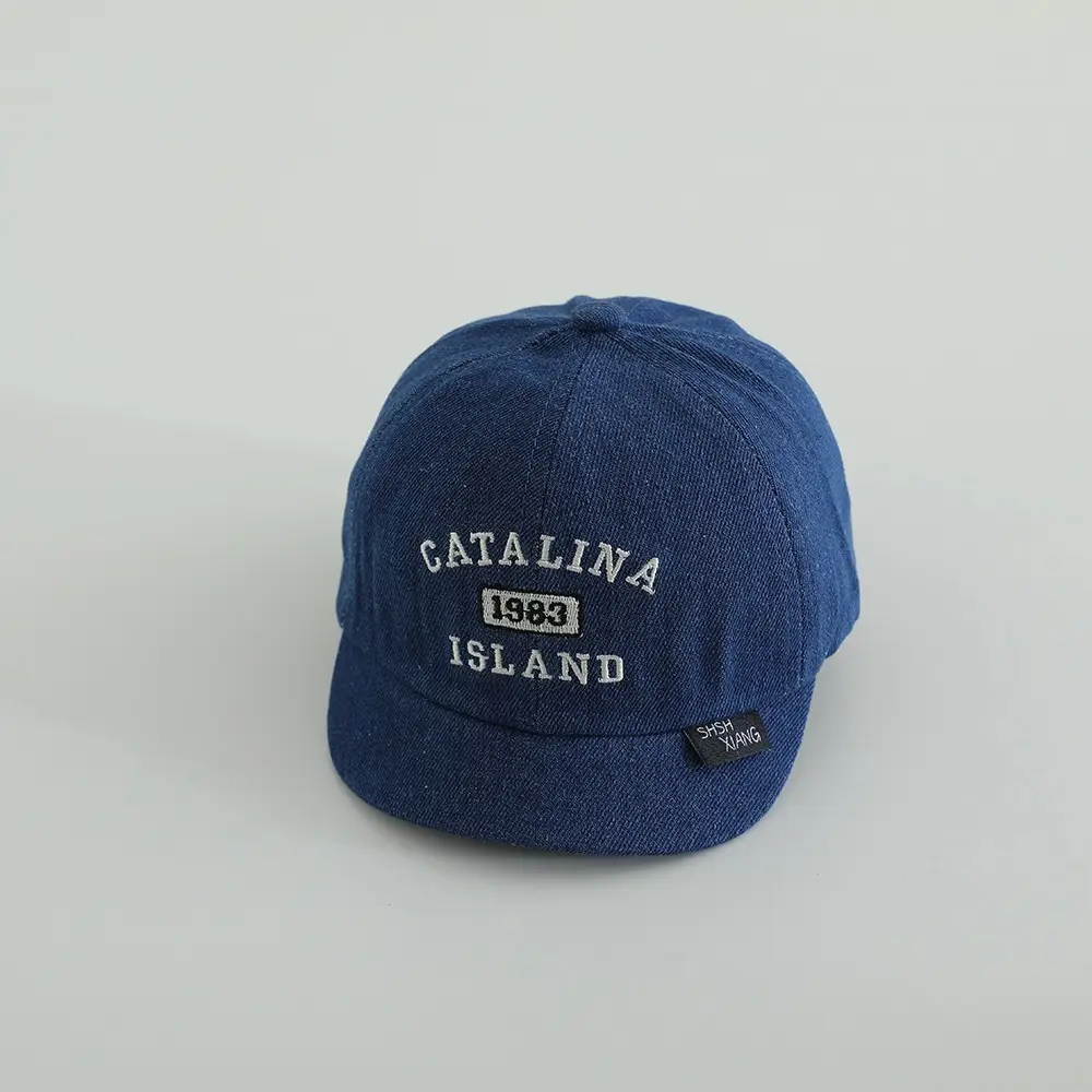 Children's Blue Embroidered Cap 1983 Island - Image 11