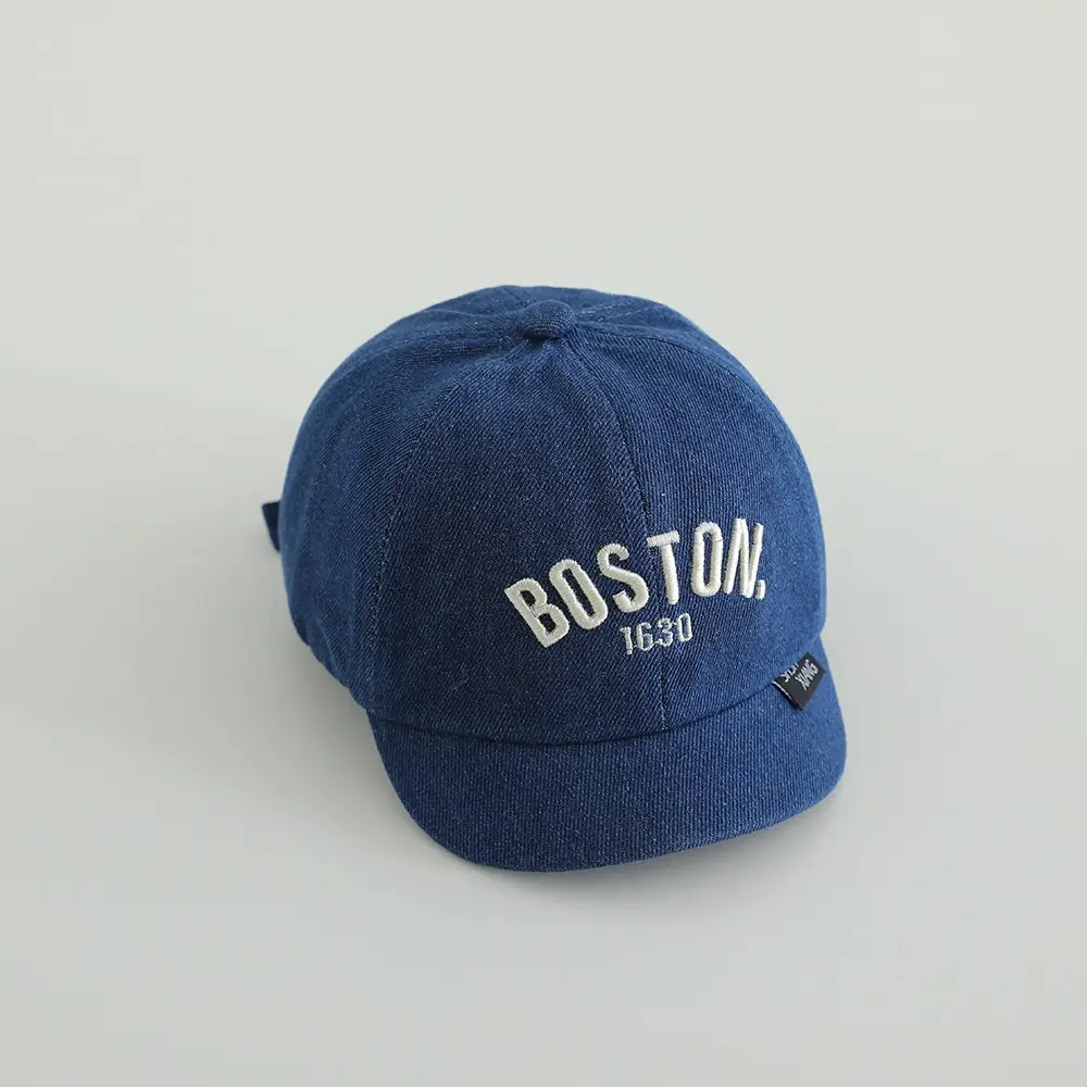 Children's Blue Embroidered Cap 1983 Island - Image 7
