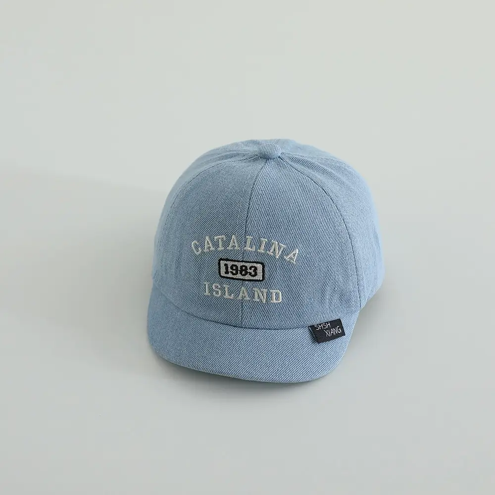 Children's Blue Embroidered Cap 1983 Island - Image 9