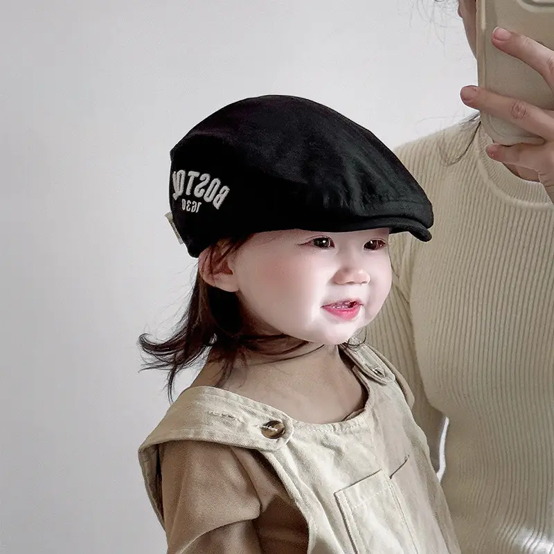 Children's Cotton Forward Cap Baby Anti-Beret Newsboy Cap - Image 5