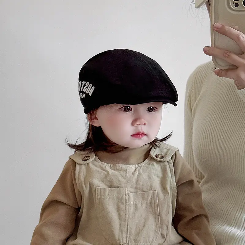 Children's Cotton Forward Cap Baby Anti-Beret Newsboy Cap — feature 11