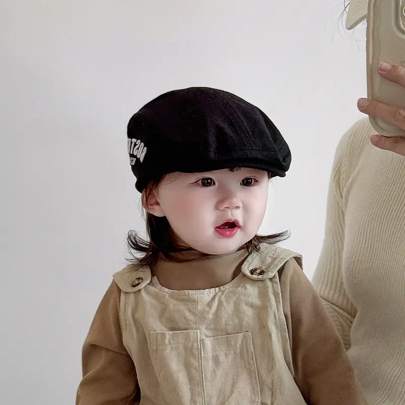 Children's Cotton Forward Cap Baby Anti-Beret Newsboy Cap — feature 3