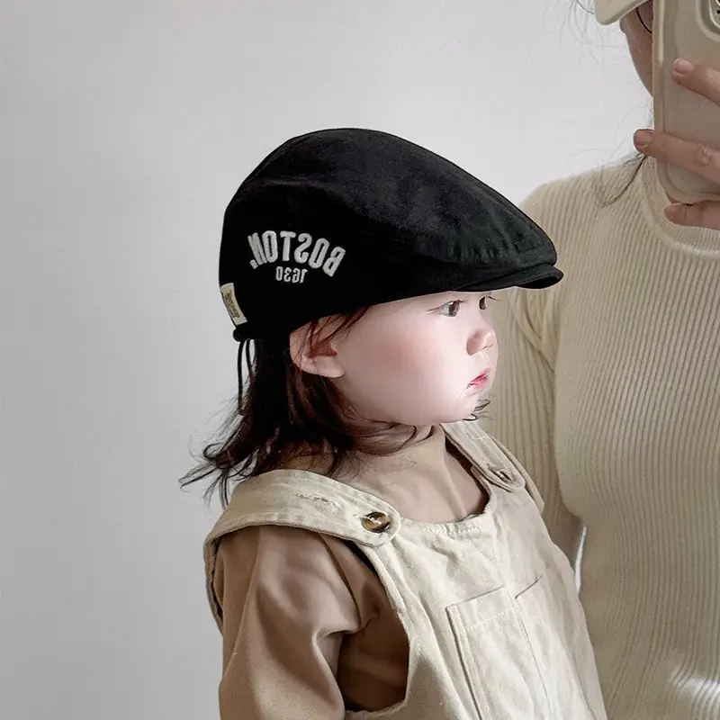 Children's Cotton Forward Cap Baby Anti-Beret Newsboy Cap — feature 9