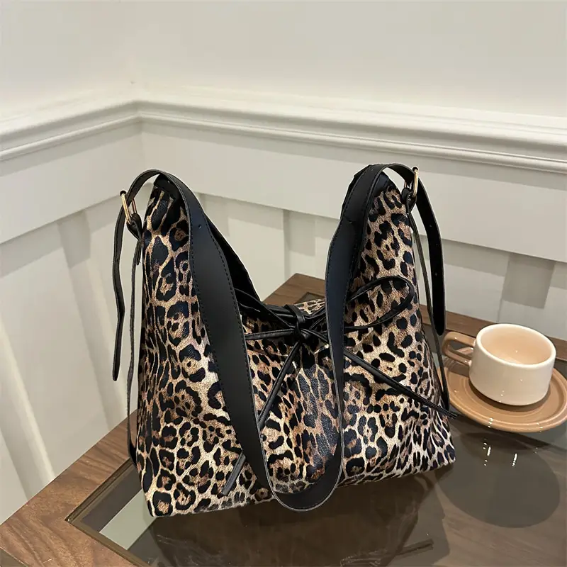 Leopard Print Shoulder Bag for Women Spring 2025 - Image 7
