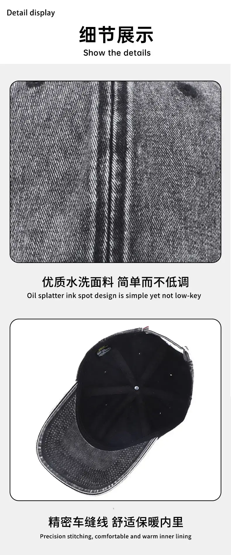 Light Gray Washed Cowboy Hat for Men — feature 16