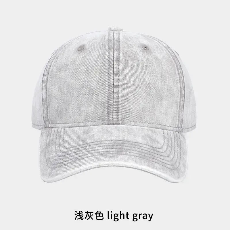 Light Gray Washed Cowboy Hat for Men - Image 8