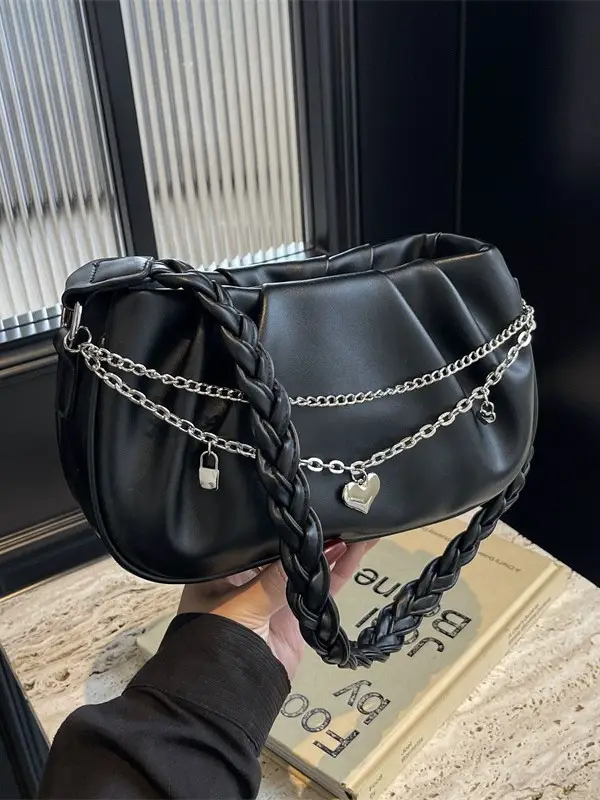Black Crossbody Bag Women 2025 Fashion - Image 5