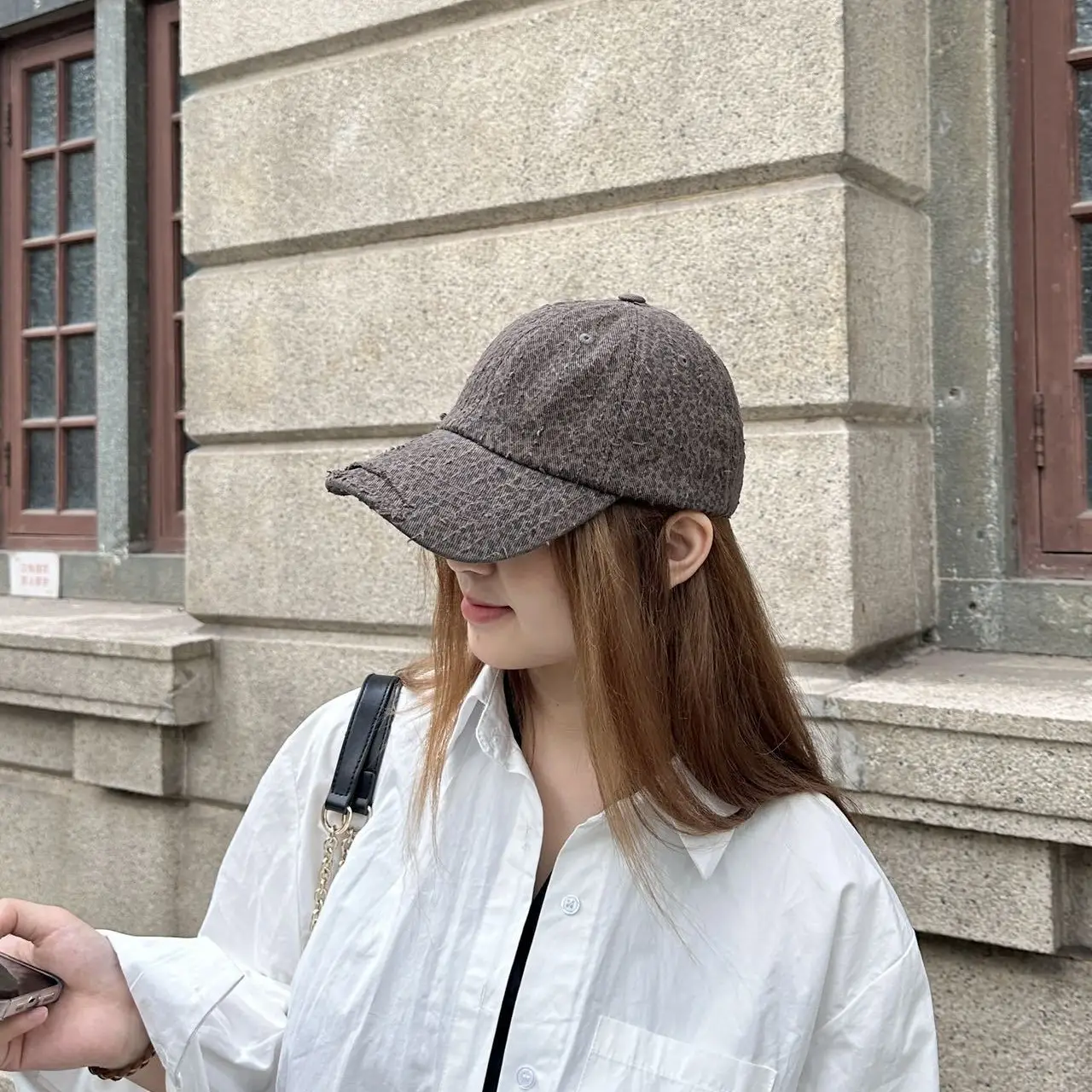 Leopard Print Distressed Cap for Men Women Sun Hat - Image 3