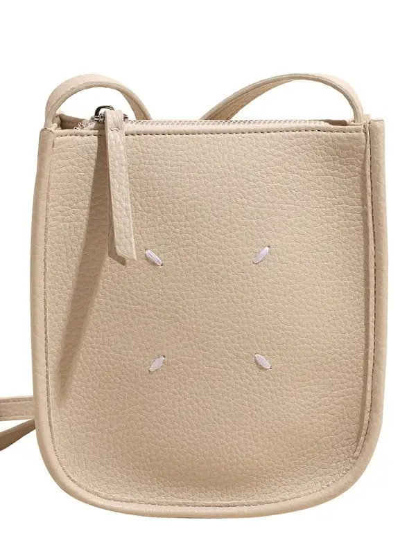 Women's Soft Leather Shoulder Bag with Mobile Phone Holder - Image 13