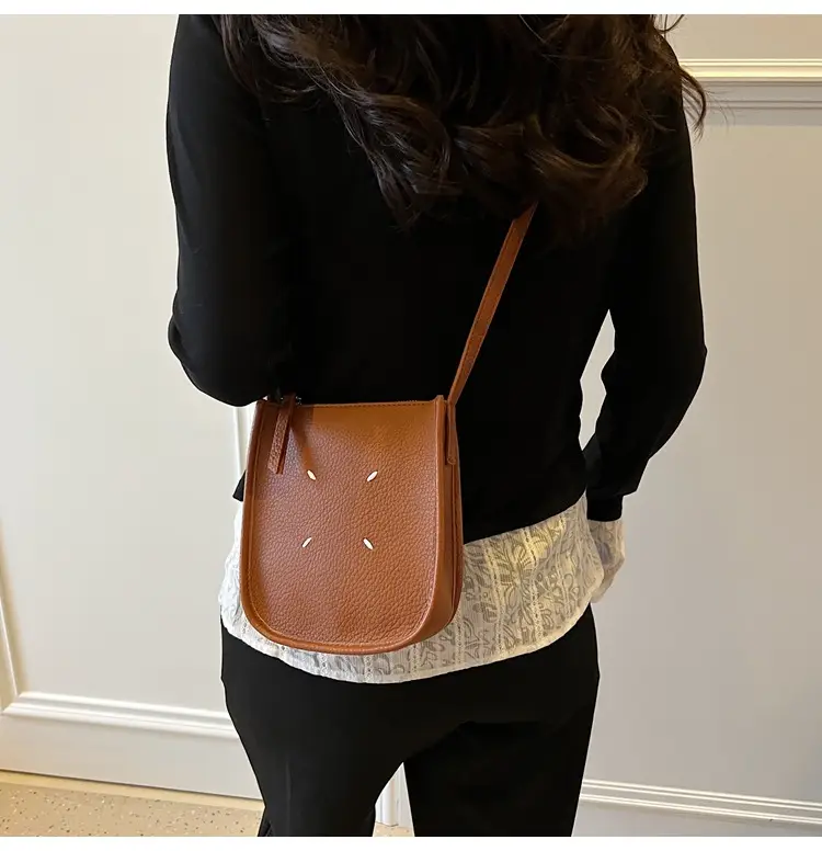 Women's Soft Leather Shoulder Bag with Mobile Phone Holder — feature 18