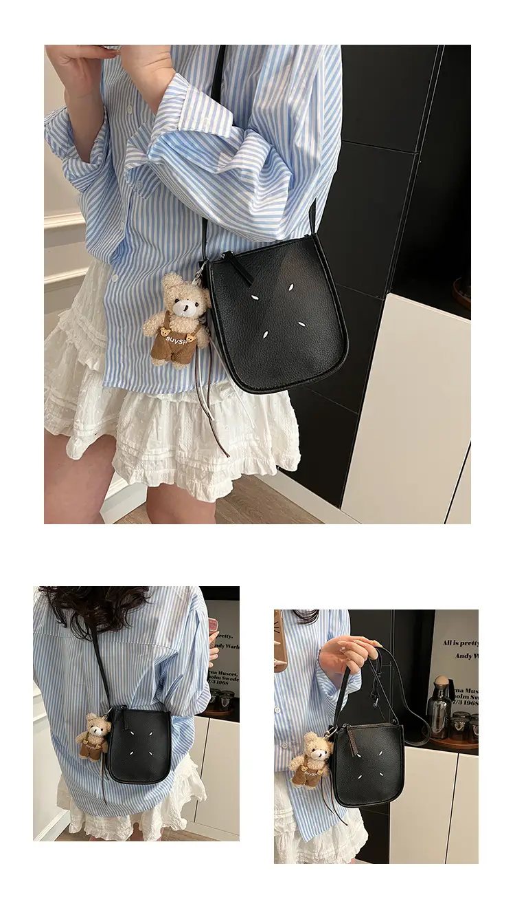 Women's Soft Leather Shoulder Bag with Mobile Phone Holder — feature 20