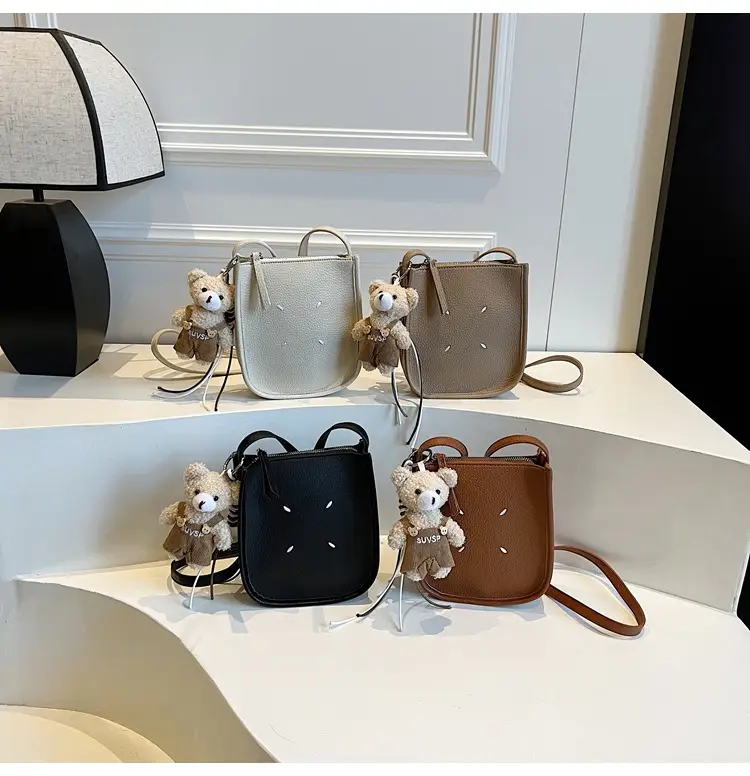 Women's Soft Leather Shoulder Bag with Mobile Phone Holder — feature 23