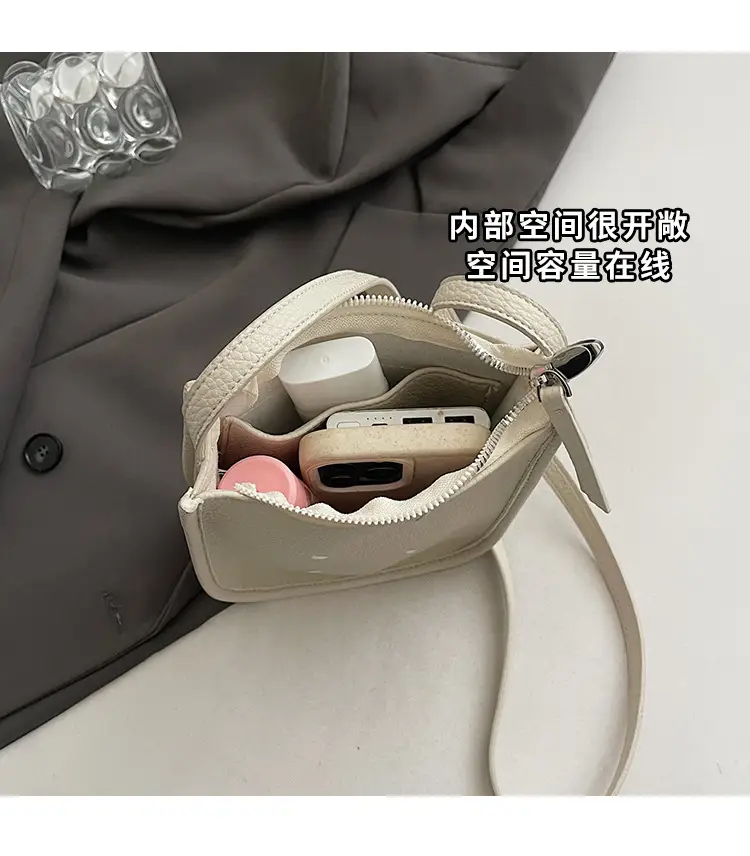 Women's Soft Leather Shoulder Bag with Mobile Phone Holder — feature 6