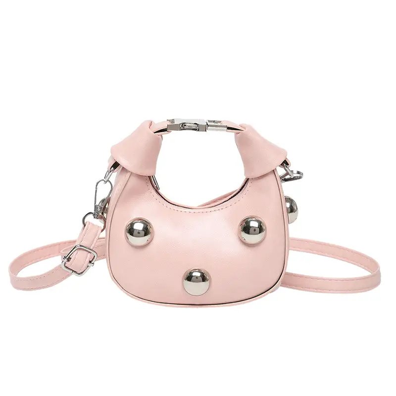 Women's Mini Handbag with Pearl Accents - Image 10