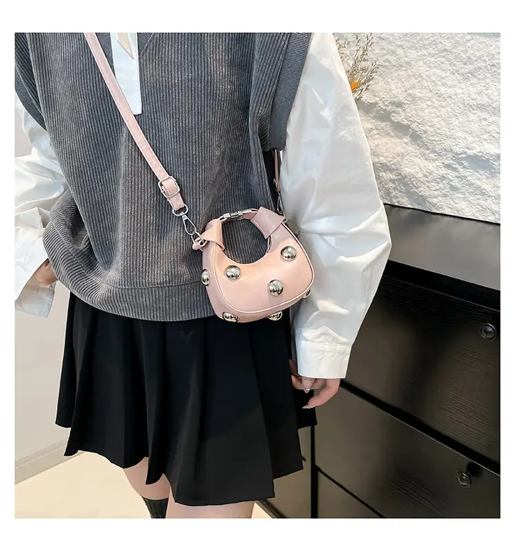 Women's Mini Handbag with Pearl Accents — feature 11