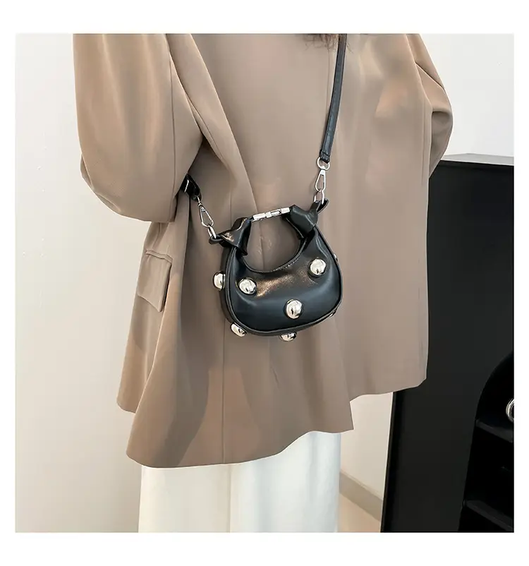 Women's Mini Handbag with Pearl Accents — feature 14