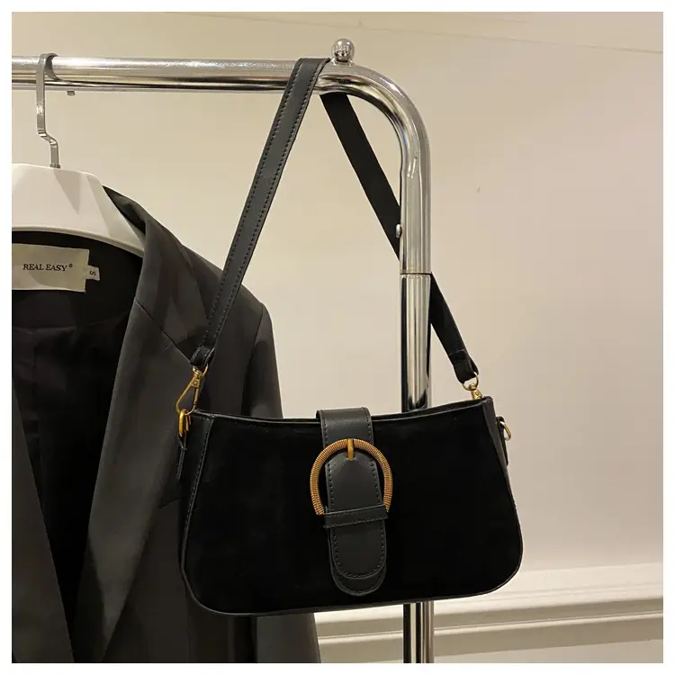 Frosted Crossbody Bag for Women Brown Leather — feature 19