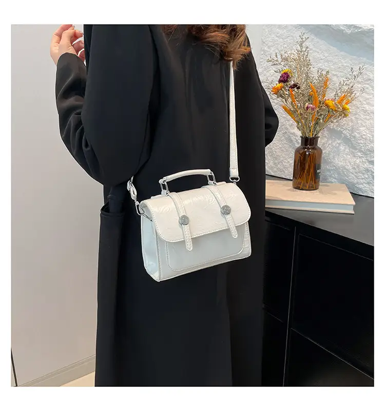 Gold Laser Textured Shoulder Crossbody Bag for Women — feature 13