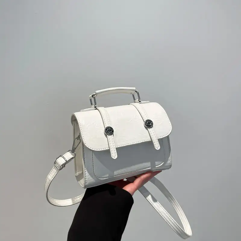 Gold Laser Textured Shoulder Crossbody Bag for Women - Image 2