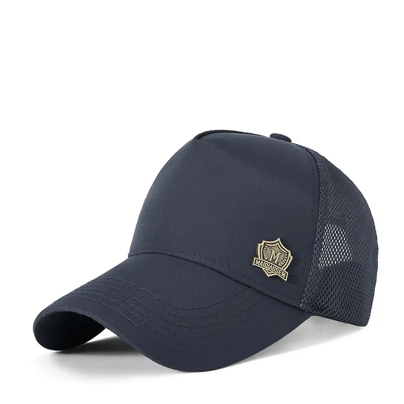2025 Black Mesh Baseball Cap with Badge - Image 2
