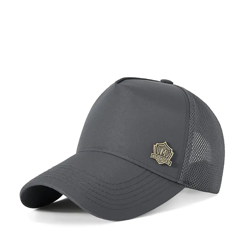 2025 Black Mesh Baseball Cap with Badge - Image 3