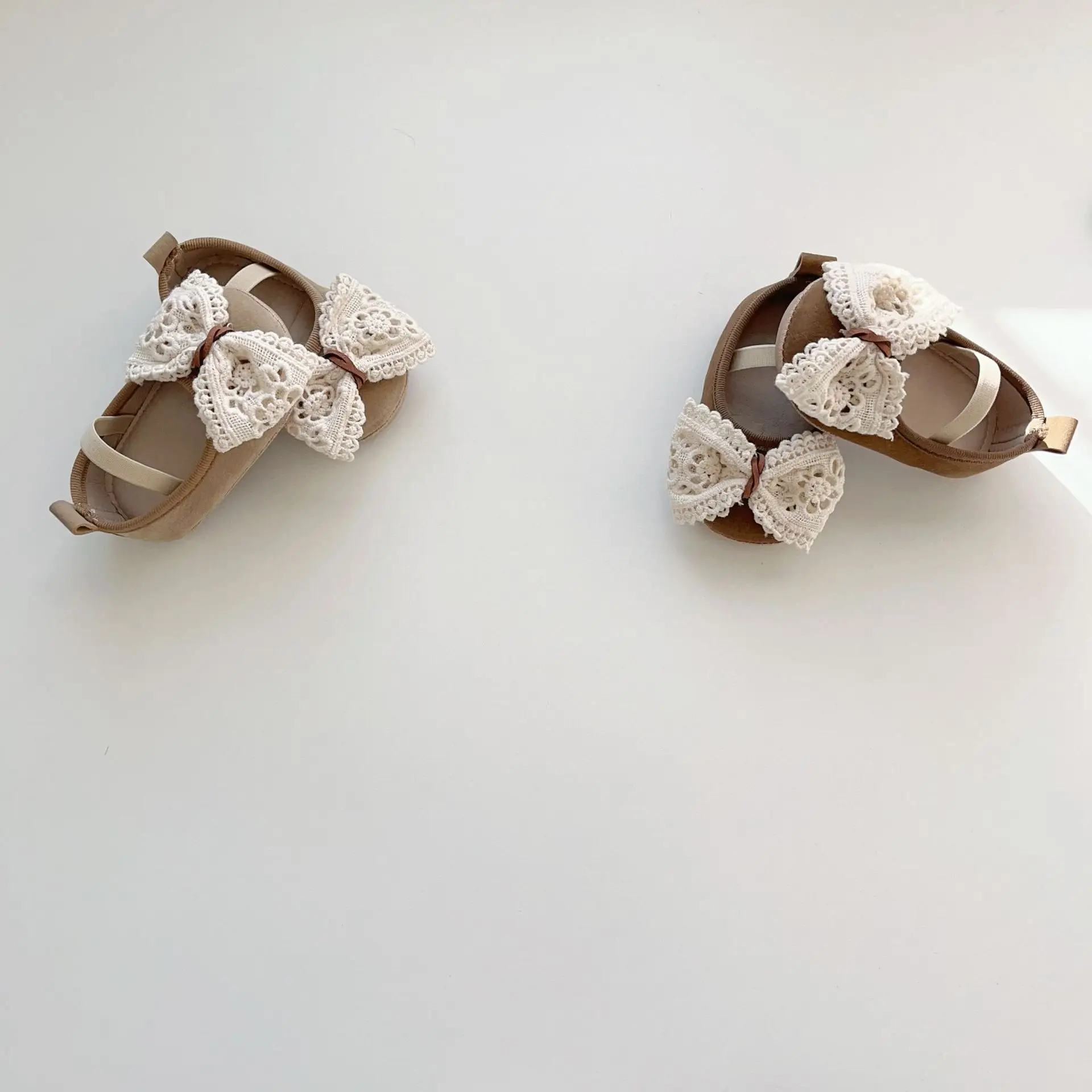 White Lace Baby Shoes for Toddler Girls Non-Slip Sole — feature 12