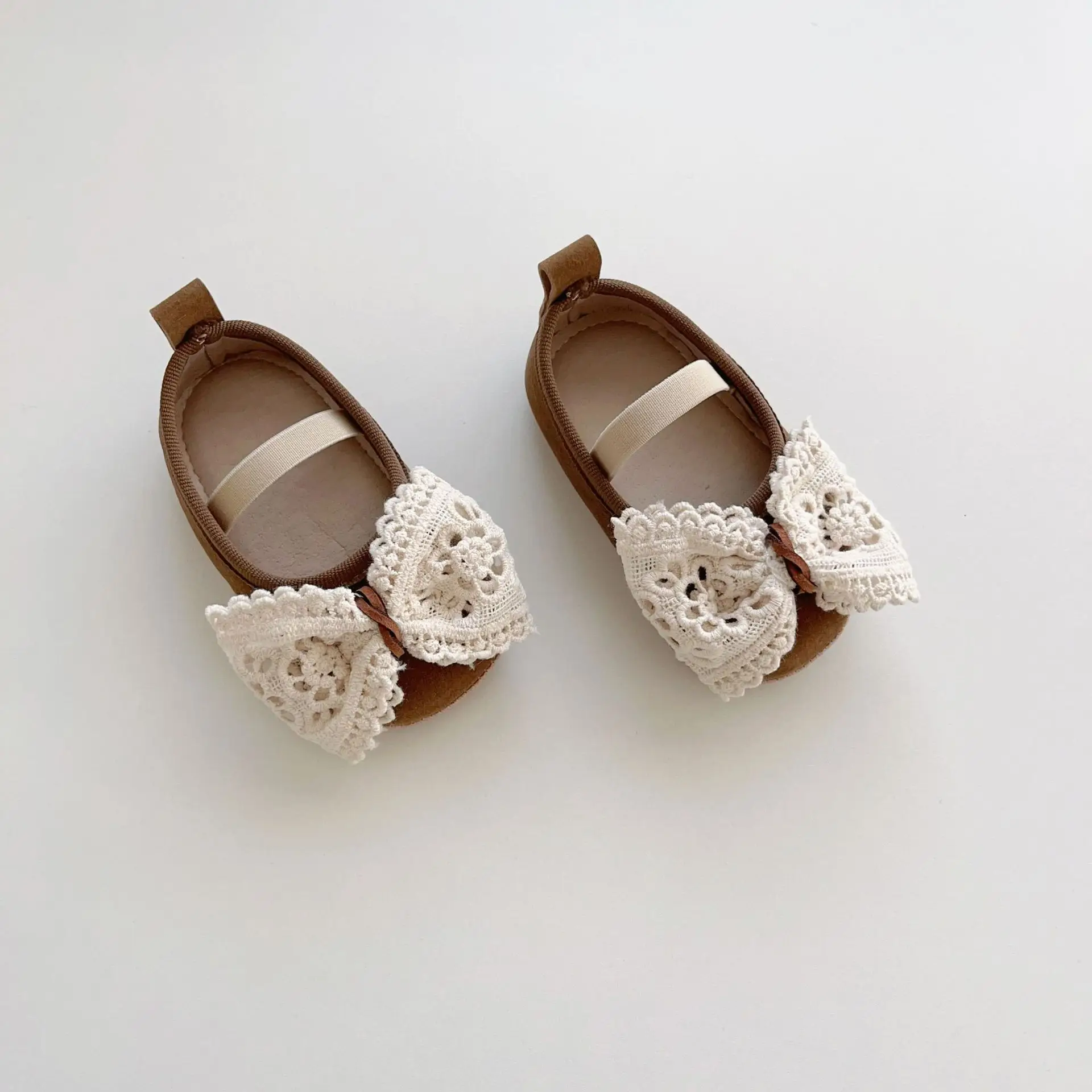 White Lace Baby Shoes for Toddler Girls Non-Slip Sole — feature 8