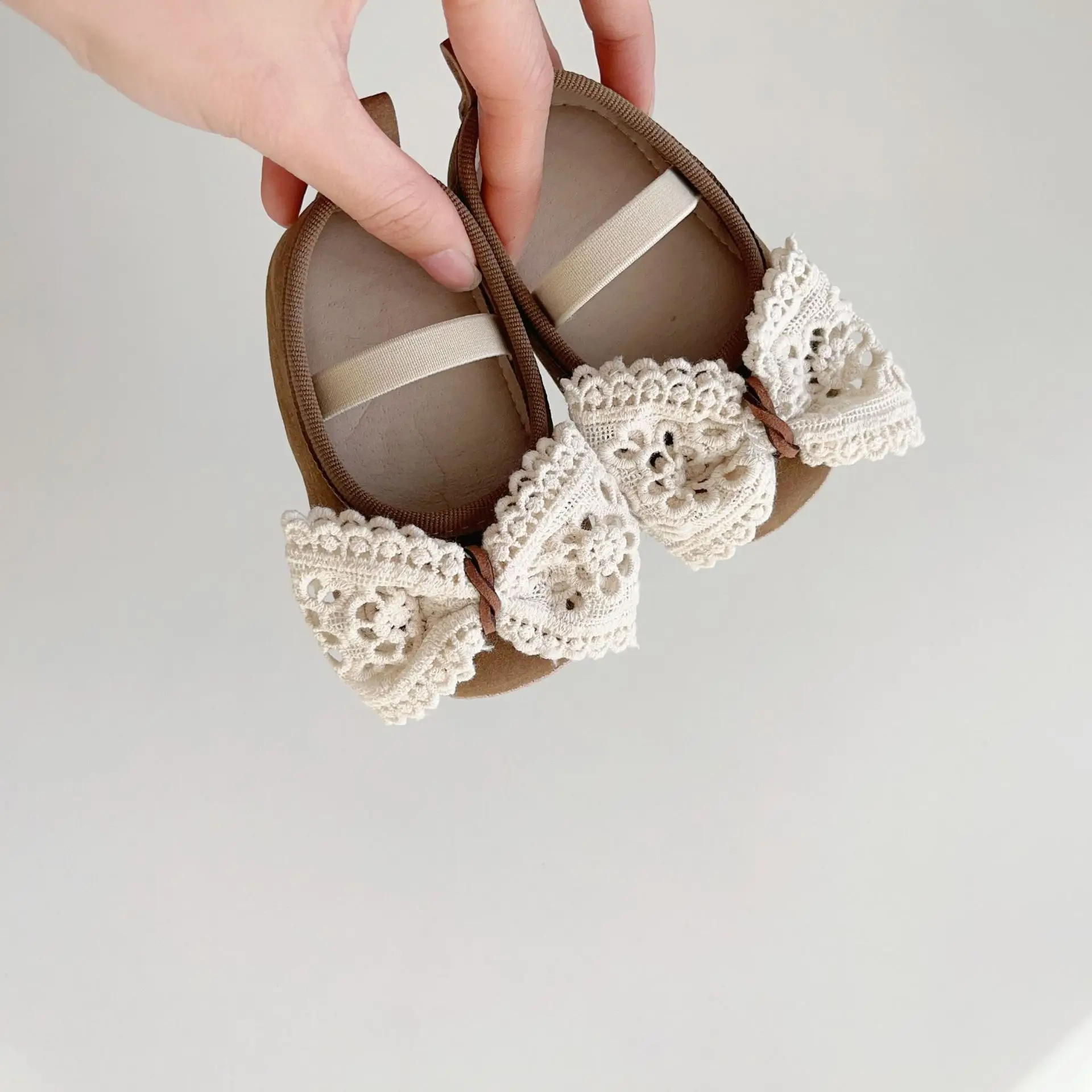 White Lace Baby Shoes for Toddler Girls Non-Slip Sole — feature 9