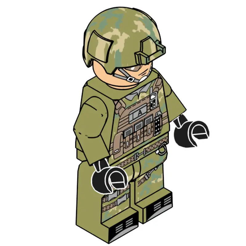 Compatible with Lego Delta Action Military Fans Little Man Special Forces Police Armed Forces Building Blocks Children's Assembled