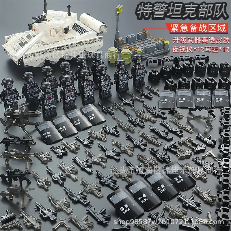 Compatible with Lego Delta Action Military Fans Little Man Special Forces Police Armed Forces Building Blocks Children's Assembled