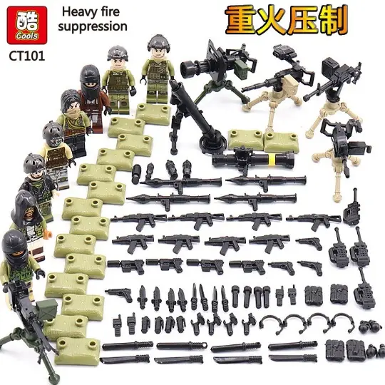 Compatible with Lego Delta Action Military Fans Little Man Special Forces Police Armed Forces Building Blocks Children's Assembled