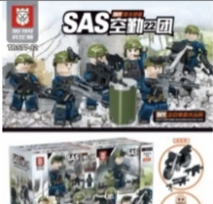 Compatible with Lego Delta Action Military Fans Little Man Special Forces Police Armed Forces Building Blocks Children's Assembled