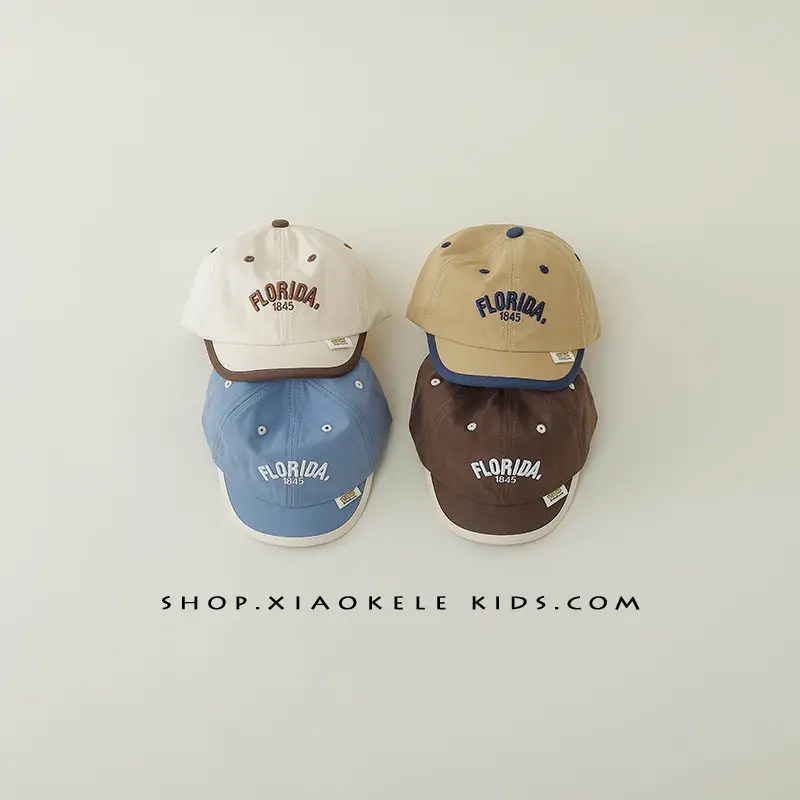 Blue Letter Embroidered Baby Cap for Boys - Image 6