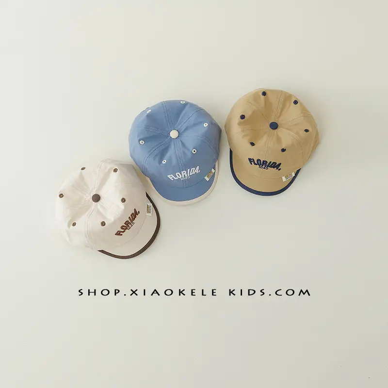 Blue Letter Embroidered Baby Cap for Boys - Image 7